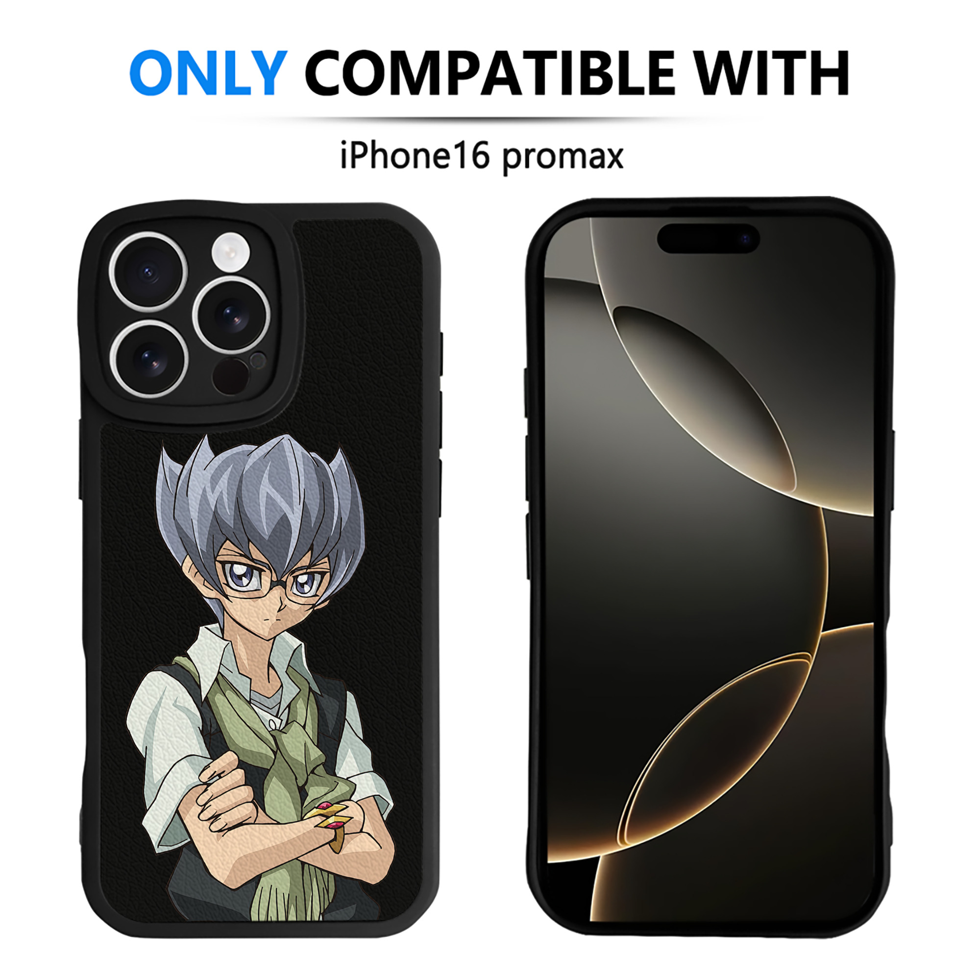 遊☆戯☆王 Yu-Gi-Oh! 【iPhone 16シリーズ対応】シリコンスマホケース（レザー調） 材質：シリコン